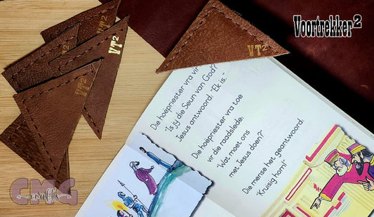 Handgemaakte egte leer boekhoeke / boekmerkers (book mark)