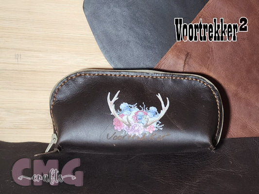 Handmade genuine leather pouch bag