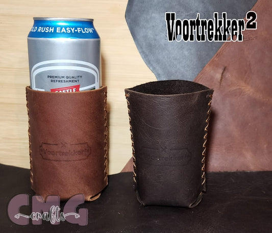 Handmade Genuine Leather Can holder/ Coozie