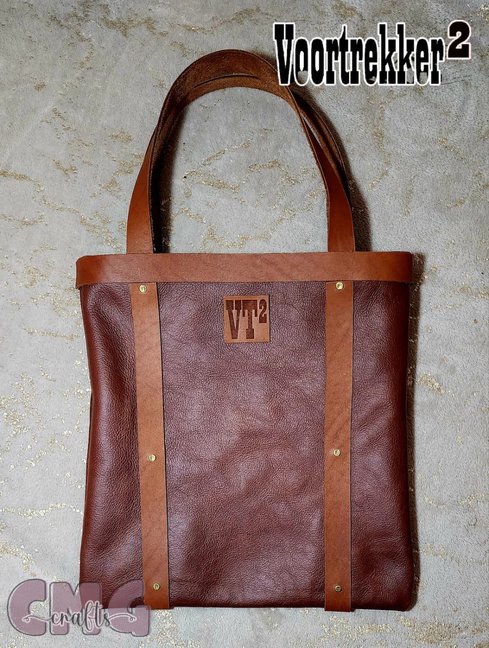 Handmade Genuine Leather Study Tote Bag