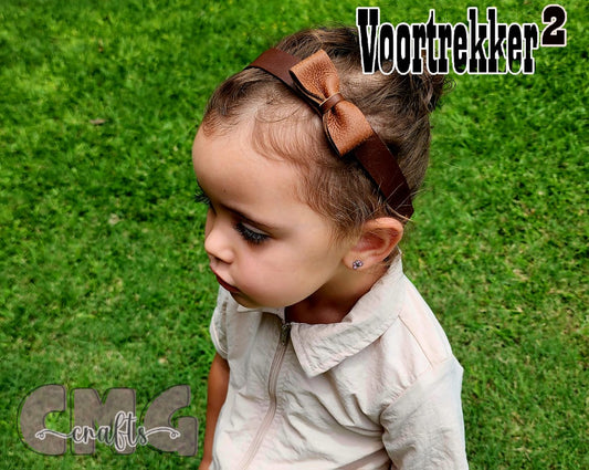 Handgemaakde Egte Leer Kop Band