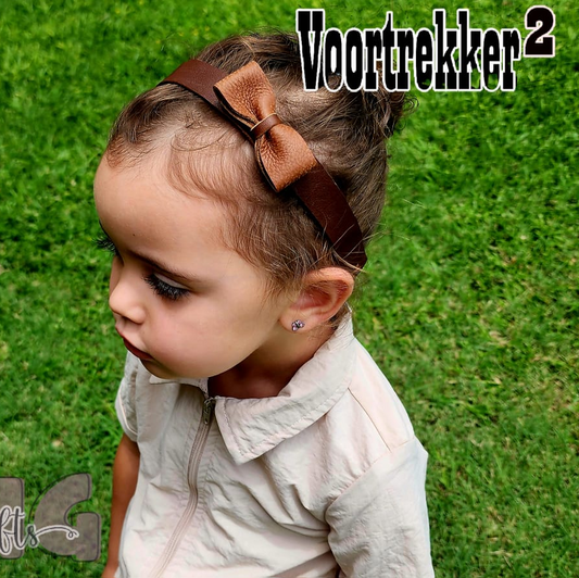 Handgemaakde Egte Leer Kop Band