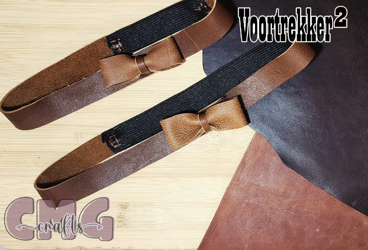 Handgemaakde Egte Leer Kop Band