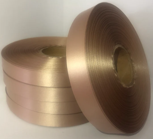 High Quality Satin Ribbon Beige - 10m