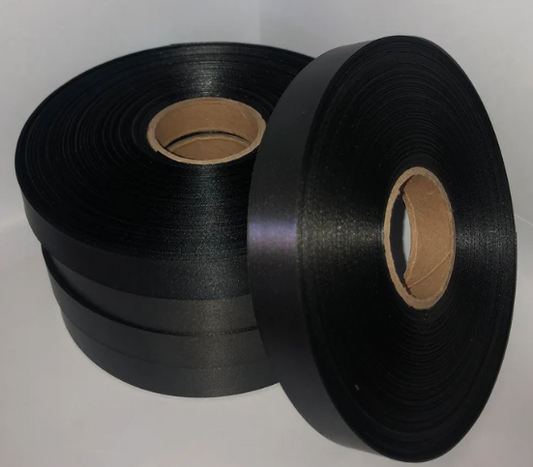 High Quality Satin Ribbon Black - 10m