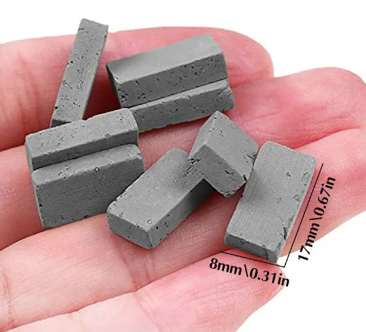 76 pc Miniature Cement bricks