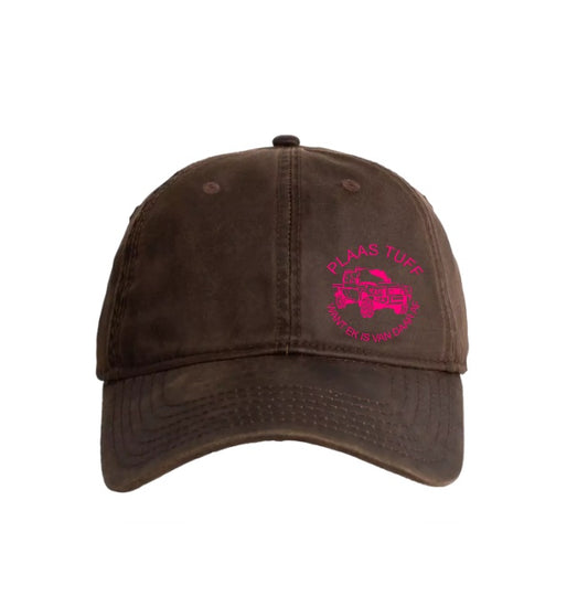 Plaas Tuff Cruiser Oilskin Cap Pink