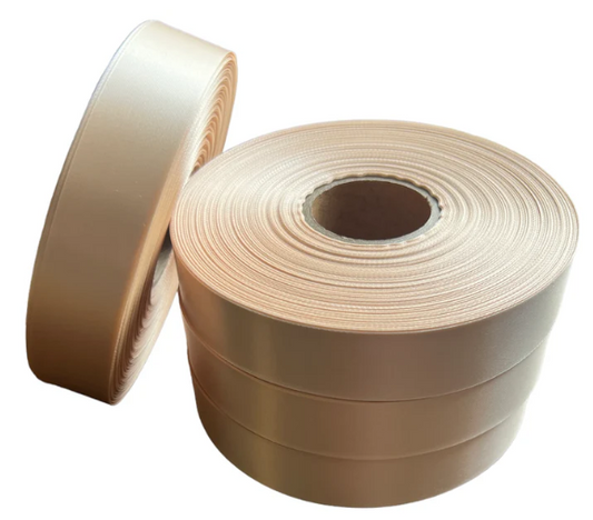 High Quality Satin Ribbon Champagne - 10m