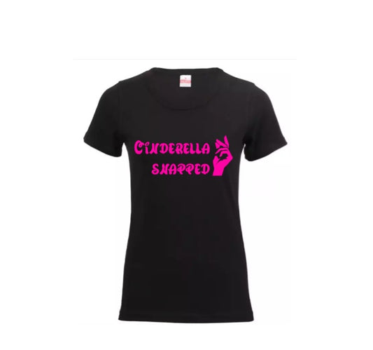 Cinderella Snapped Black Tshirt