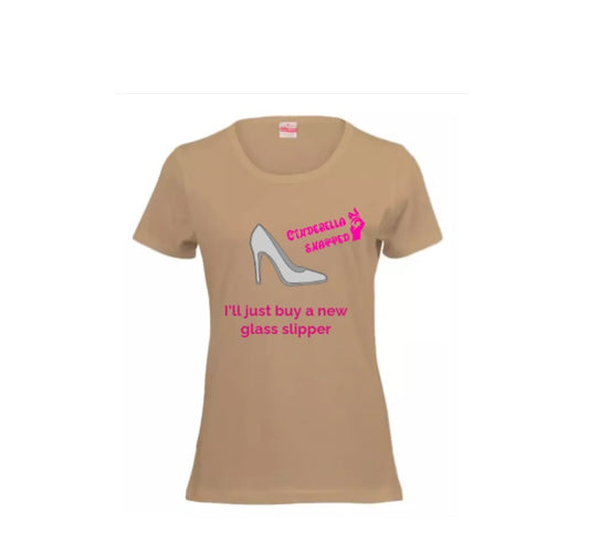 Cinderella Snapped Stone Tshirt- Glass Slipper