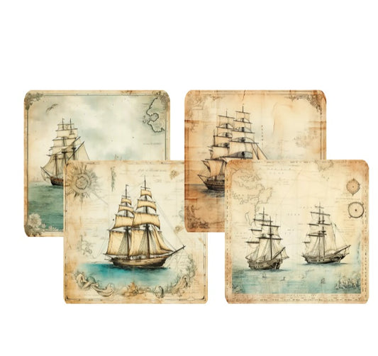 Vintage Ship Coaster Sets