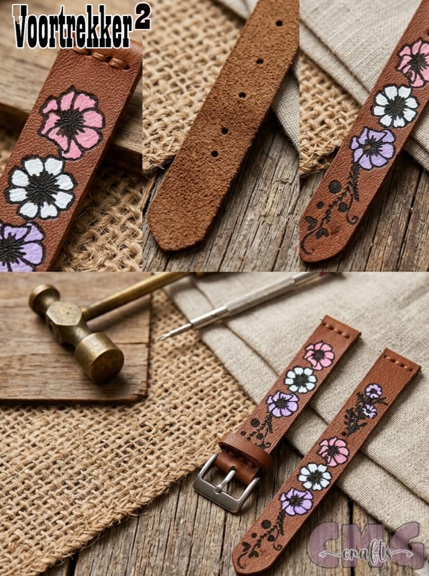 Watch Straps, Genuine topgrain leather