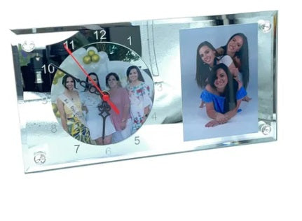 Personalised Mirror Photo Clock