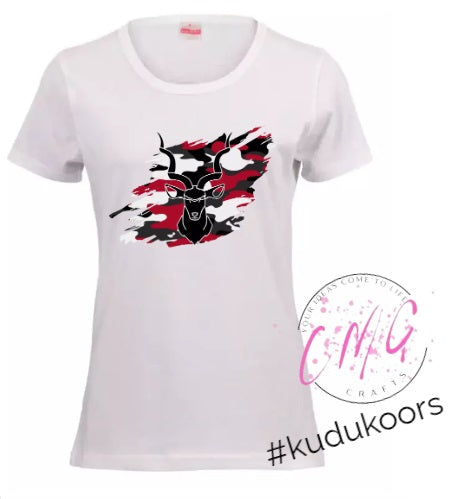 Ladies Tshirt Kudu- Red