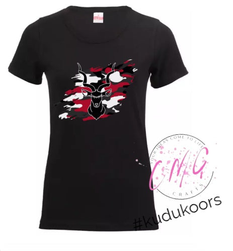 Ladies Tshirt Kudu- Red