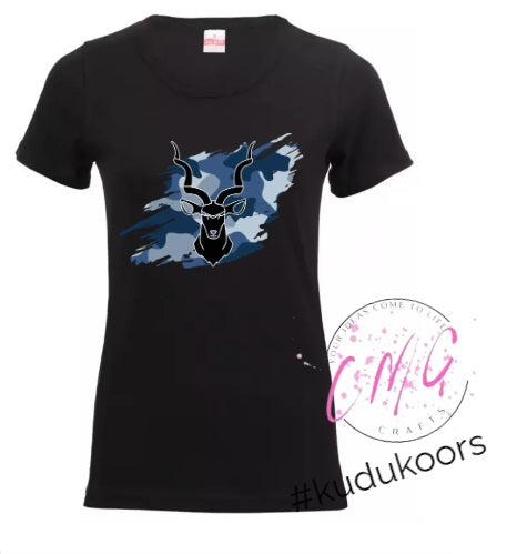 Ladies Tshirt Kudu- Blue