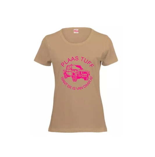 Plaas Tuff Cruiser Ladies Stone and Pink