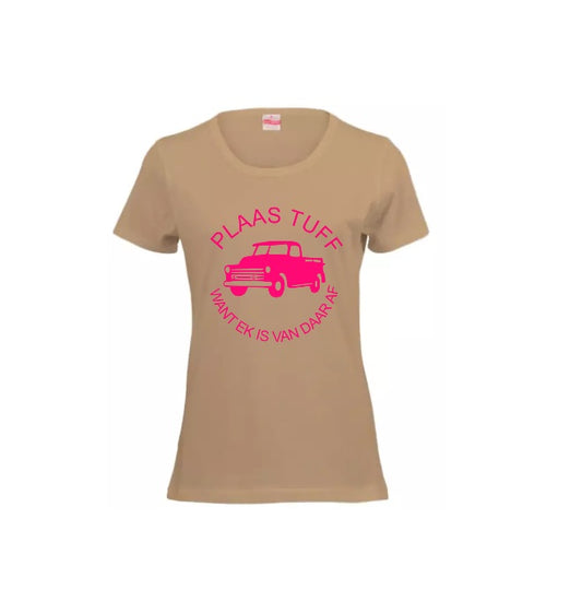 Plaas Tuff "Bakkie" Ladies Stone and Pink