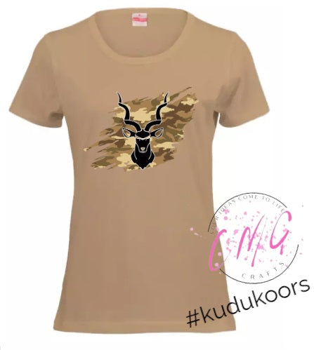 Ladies Tshirt Kudu- Brown