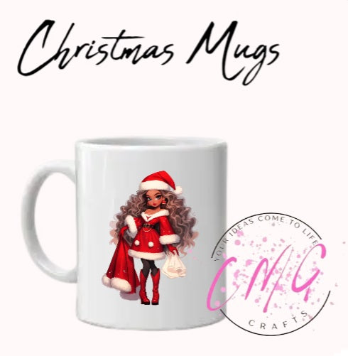 Christmas Mugs Assorted Girl