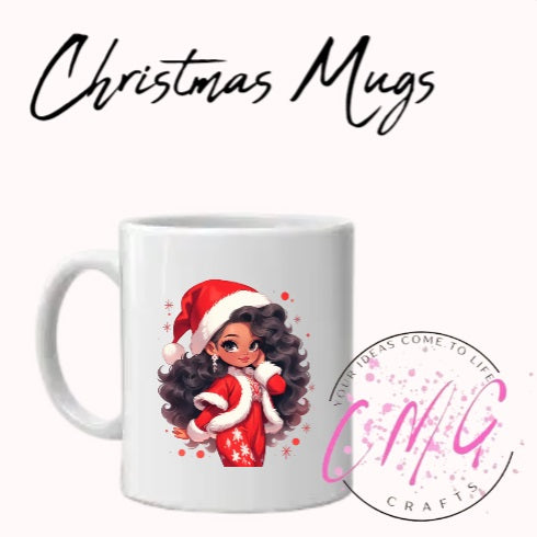 Christmas Mugs Assorted Girl