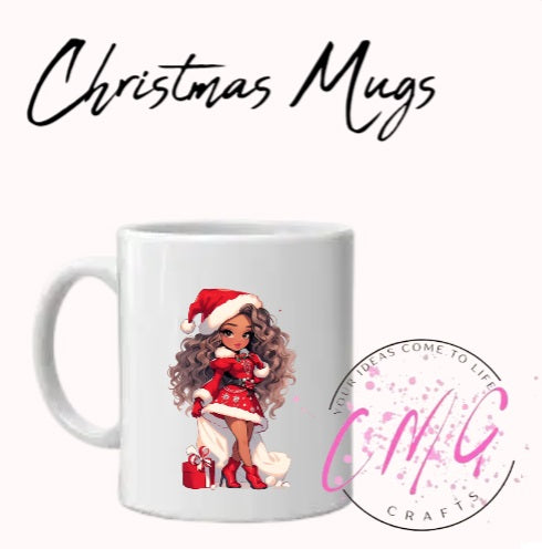 Christmas Mugs Assorted Girl