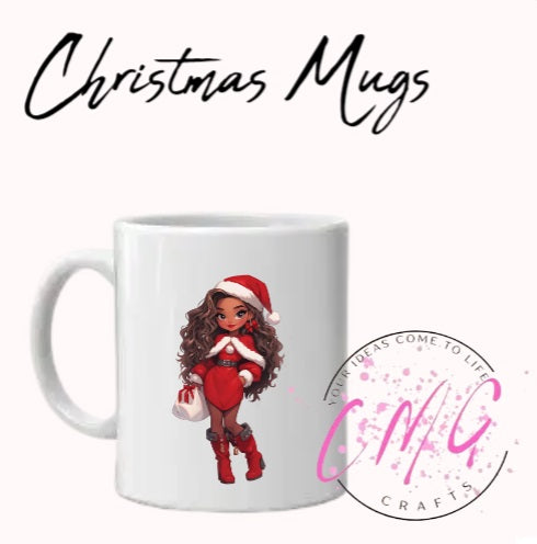 Christmas Mugs Assorted Girl