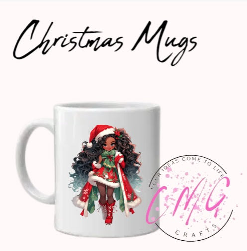 Christmas Mugs Assorted Girl