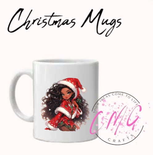 Christmas Mugs Assorted Girl