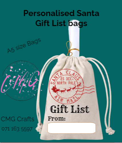 Christmas Gift List Bag