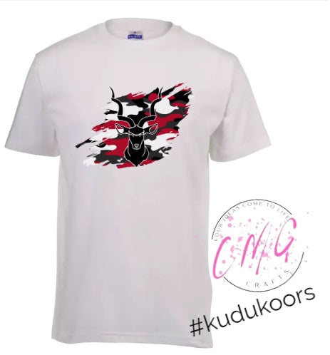 Mens Tshirt Kudu- Red