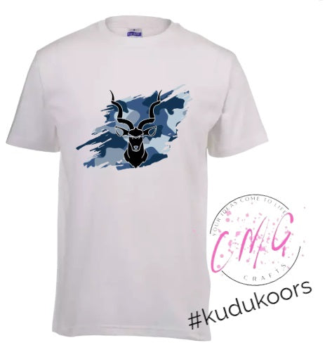 Mens Tshirt Kudu- Blue