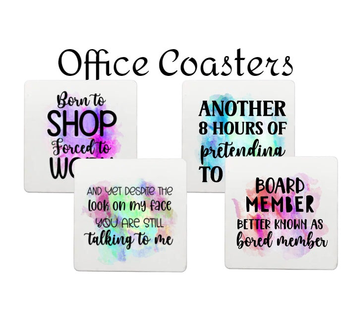 Funny Office Coaster Set