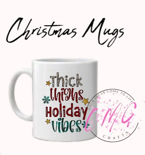 Christmas Mugs with slogans