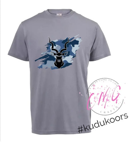 Mens Tshirt Kudu- Blue