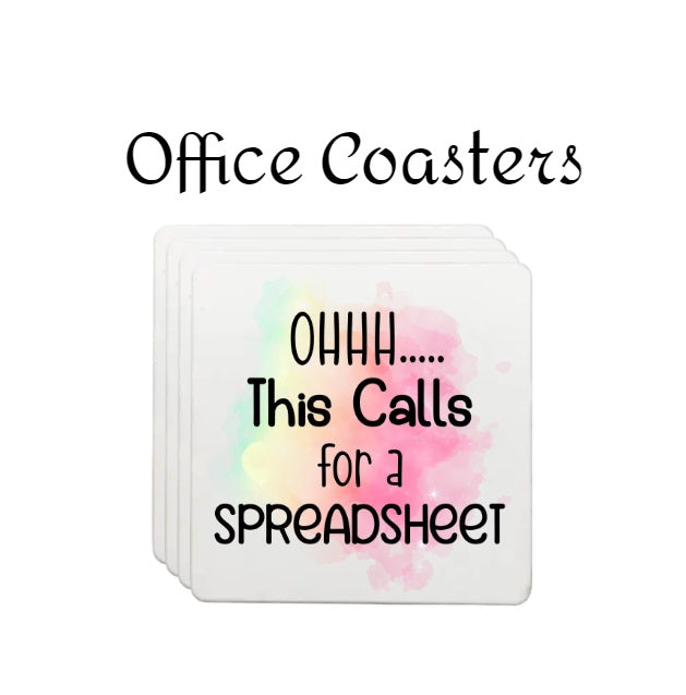 Funny Office Coaster Set