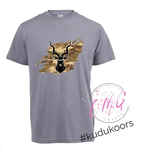 Mens Tshirt Kudu- Brown