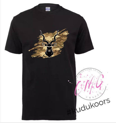 Mens Tshirt Kudu- Brown