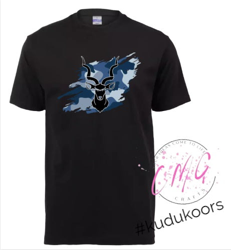 Mens Tshirt Kudu- Blue