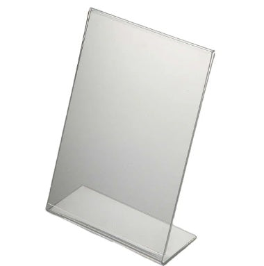 Menu with stand shape L