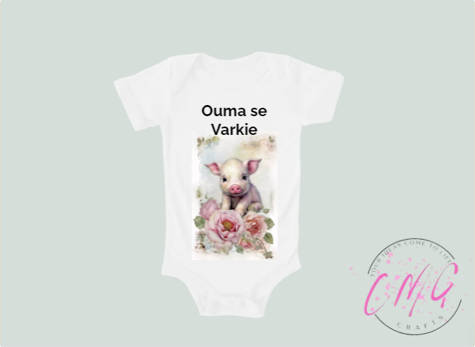 Baby Vest- Ouma se Varkie