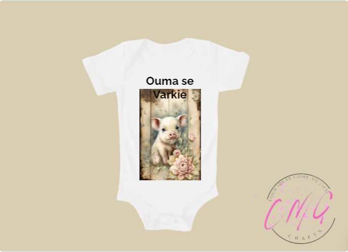 Baby Vest- Ouma se Varkie