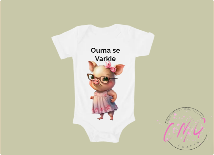 Baby Vest- Ouma se Varkie