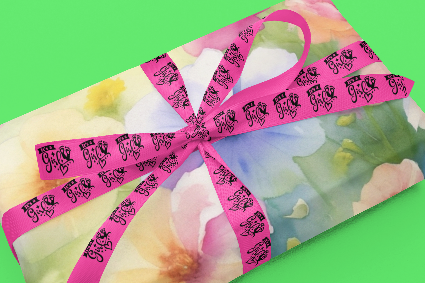 25mm Personalised, Custom Satin Ribbon