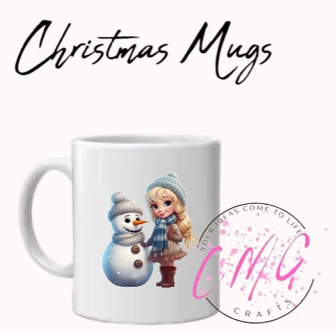 Christmas Mugs- Snowman