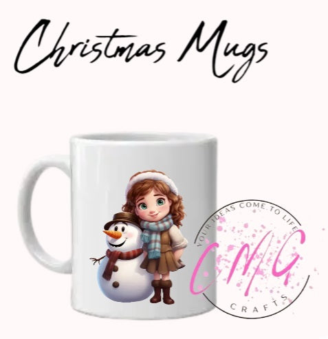 Christmas Mugs- Snowman