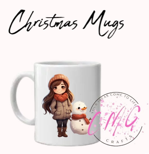 Christmas Mugs- Snowman