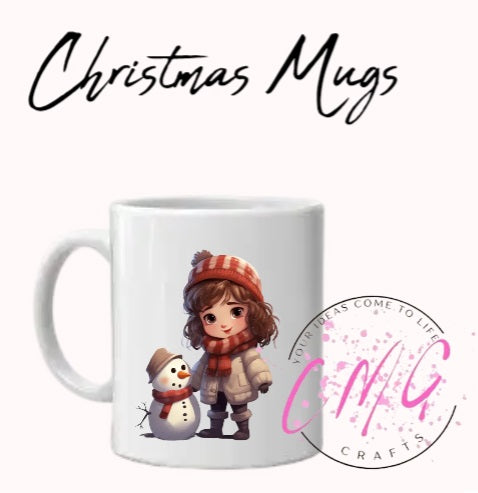 Christmas Mugs- Snowman