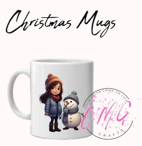 Christmas Mugs- Snowman