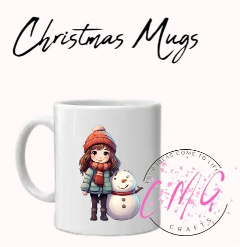 Christmas Mugs- Snowman